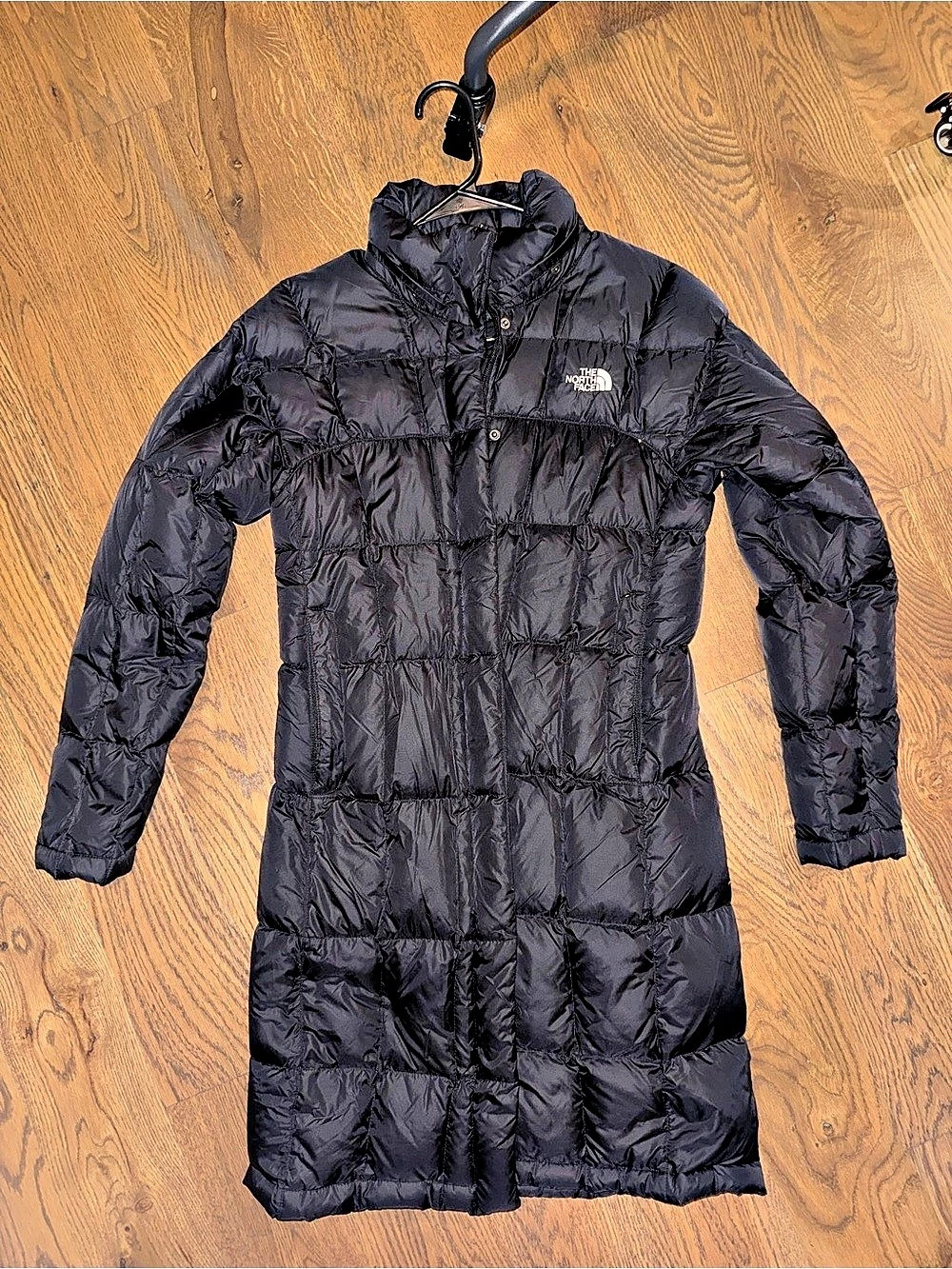 The North Face Metropolis Parka Black Long Puffer Coat Womens XS